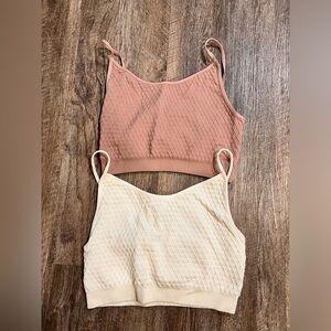 NIKIBIKI Women Seamless Iced Waffle Bralette, Made in U.S.A, One Size preowned